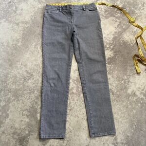 Elliot Lauren gray straight leg jeans Mid Rise women’s size‎ 8
